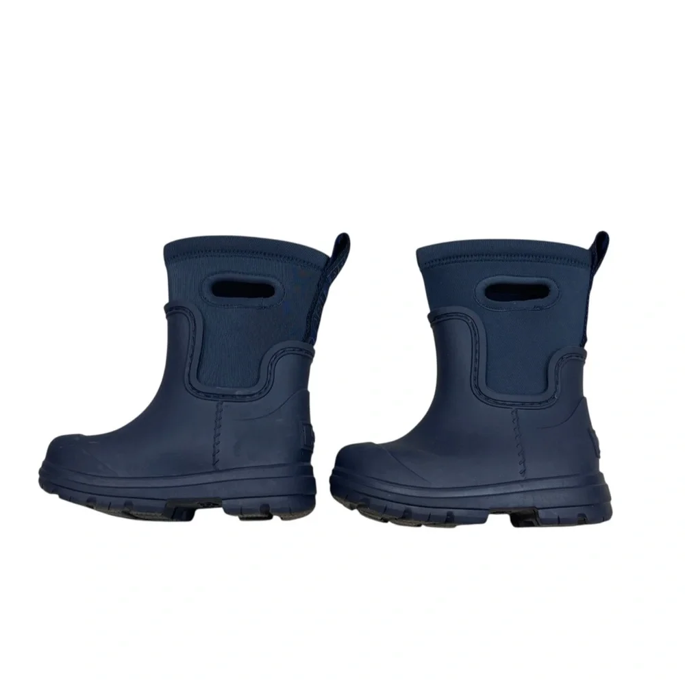 Ugg Toddler Navy Blue Droplet‎ Mini Rain Boots Size 7